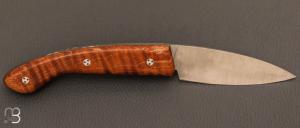   Couteau  "  Ariégeois " par la Coutellerie Savignac -  Erable ondé et lame 14C28N