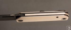   Couteau " Avid 1 " par Vero Engineering - Bright Titanium et S45VN