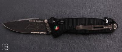    Couteau pliant C.A.C. " Le Savoir-Faire " Légion étrangère - PA6 FV noir