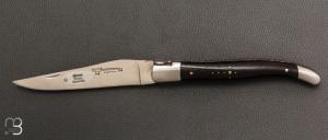  Couteau " Cœur" Laguiole en Aubrac 12 cm - Ebène