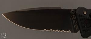 Couteau pliant C.A.C. Serration Armée Française - PA6 FV Noir