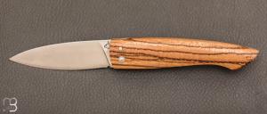 Couteau  "  Capucin " par David Margrita - Mbull Knives - Bois de Serpent