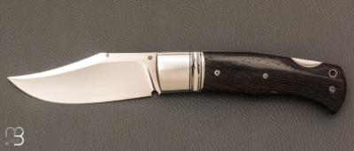  Couteau " Cim-Bowie "  custom lock-back par Raphaël Durand - Morta et RWL-34