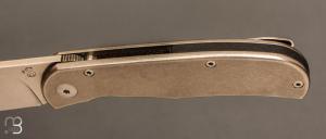   Couteau " Citizen full custom " par Sacha Thiel - Titane et RWL34