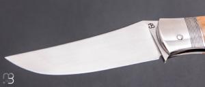   Couteau " Corniaud " custom de Jérôme Bellon - Ivoire de Mammouth