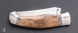   Couteau " Corniaud " custom de Jérôme Bellon - Ivoire de Mammouth