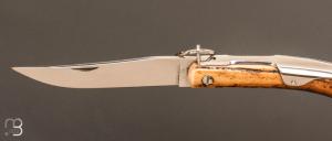 Couteau " Couronne 13 cm " Bois de cerf par J. Mongin