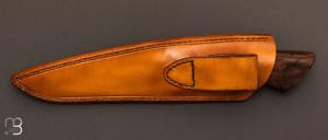Couteau Droit Noyer et lame forgée acier C130 de Jean Paul Sire