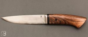   Couteau "Droit" de Jean Paul Sire - Noyer et Sandwich Vieux Fer