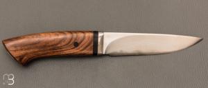   Couteau "Droit" de Jean Paul Sire - Noyer et Sandwich Vieux Fer