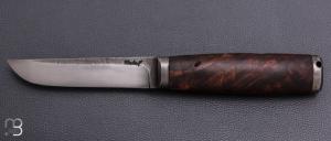 Couteau " F " droit de Fr�d�ric Maschio - Racine de ch�taignier