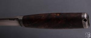 Couteau " F " droit de Frédéric Maschio - Racine de châtaignier