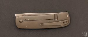  Couteau  " Frame-Lock custom " par Guy Poggetti - fibre de carbone et  Elmax