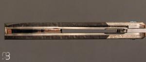 Couteau " Interprétation Laguiole " custom de Stéphane Sagric - Fibre de carbone Sidecut et RWL-34