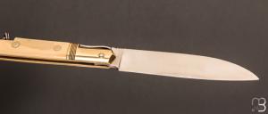   Couteau " Issoire 2 pièces "  de Robert Beillonnet - Pulpe d'ivoire de mammouth et RWL-34