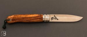   Couteau de poche José Da Cruz " Décalé collection " en bois d'olivier - Modèle "GIRAFE"