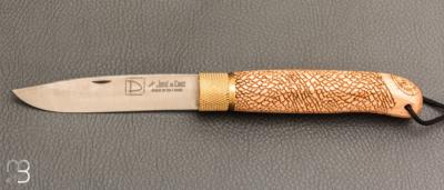  Couteau de poche José Da Cruz " Décalé collection " en bois de hêtre - Modèle "ÉLÉPHANT"