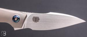   Couteau " Krait Snake WE24084-2 " WE KNIFE - Gray Titanium et M390