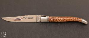 Couteau de poche Laguiole 12cm Chêne échauffé par Le Fidèle