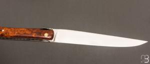    Couteau " Laguiole 14 cm " fait main par Jérôme Latreille - Ironwood et 14c28N