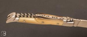 Couteau " Laguiole Berthier " 12cm 3 pièces pointe de corne 