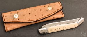  Couteau " Laguiole " par Erwann Aubriet - Ivoire de mammouth