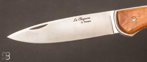Couteau " Le Chignore " genévrier par David Ponson