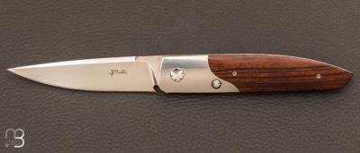 Couteau " Le City " custom pliant bois de fer de poche par J.P Martin
