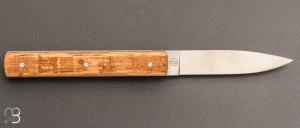 Couteau " Le Français "  par Atelier Perceval - Fût de chêne et 19C27