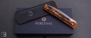  Couteau " Le Français " série limitée os cerfé par Perceval - N°03/09