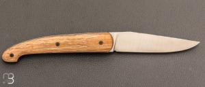    Couteau " Le Passager " de Pierre Thomas - Atelier Odae - Chêne sablé et 14c28n