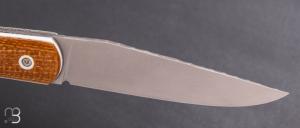    Couteau " Le Passager Summer" de Pierre Thomas - Atelier Odae - G10 et Micarta