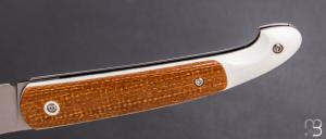    Couteau " Le Passager Summer" de Pierre Thomas - Atelier Odae - G10 et Micarta