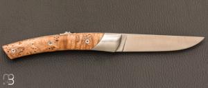 Couteau Le Thiers Mi-Jo en frêne par Chambriard - Pièce unique