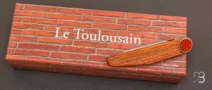 Couteau " Le Toulousain " en bois de rose par Jean-Pierre Mutter