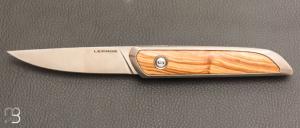 Couteau " Le Galeriste Titane LPO " button-lock par Lepage Knives - Olivier