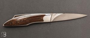    Couteau « Lock-Back » custom par Vincent Saja - Jasper Deschutes, Oregon et RWL34