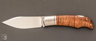    Couteau  " Lock-Back" custom par Rémi Lavialle - RWL34 et koa stabilisé