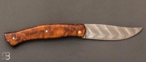   Couteau  "  Löfgren " par Jérôme Latreille - Damasteel et bois de fer