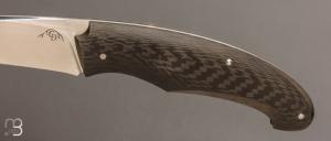    Couteau " Lutra Light " custom par Cyril Doche - Fibre de carbone et RWL34
