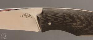    Couteau " Lutra Light " custom par Cyril Doche - Fibre de carbone et RWL34