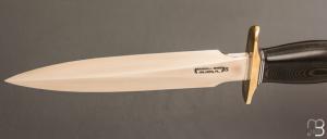    Couteau " Model 2 – 7"  Fighting Stiletto " par Randall - Micarta noir Commando shape