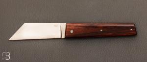 Couteau " Montpellier " custom amourette et RWL34 par Claude Giraud