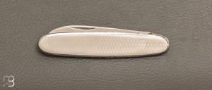 Couteau " Navette  " manche Inox par Coursolle