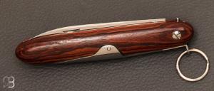 Couteau de poche Navette cocobolo 12cm par Mongin