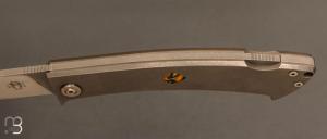    Couteau " Nesmuk lock-back " custom par Torpen Knives - Jérôme Hovaere - Titane et N690Co