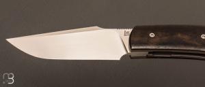 Couteau  "  New Hardy " custom par Rémi Lavialle - RWL34 et ébène du Gabon