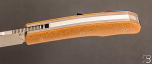 Couteau  "  New Hardy " custom par Rémi Lavialle - RWL34 et micarta Westinghouse