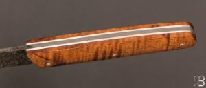    Couteau " Nobilis " custom par Louis Blanchet Kapnist - Koa et damas double explosion