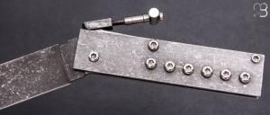   Couteau " O² à palanquille " par Nicolas Couderc - Acier inoxydable et RWL-34